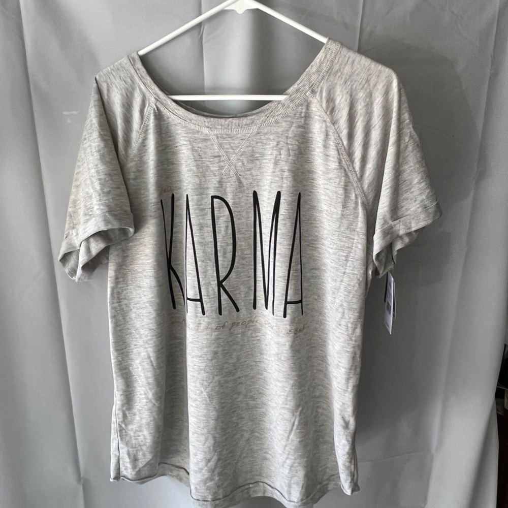 NWT Short Sleeve Karma sweatshirt